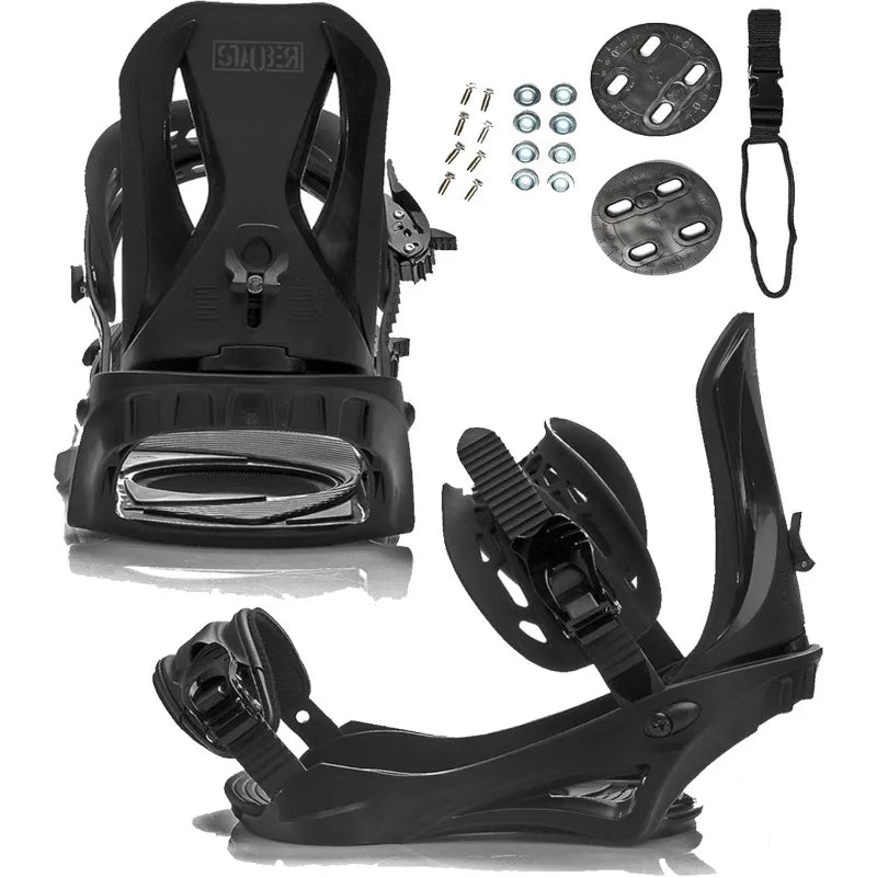 STAUBER Summit Snowboard & Binding Package Size 143, Best All-Terrain, Twin Directional, Hybrid Profile Snowboard