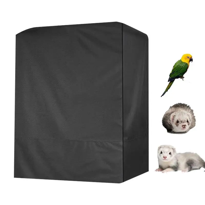 Bird Cage Cover Good Night Black Universal Oxford Cloth Waterproof Dustproof Cage Cover Blackout & Breathable Cage Shading Cover