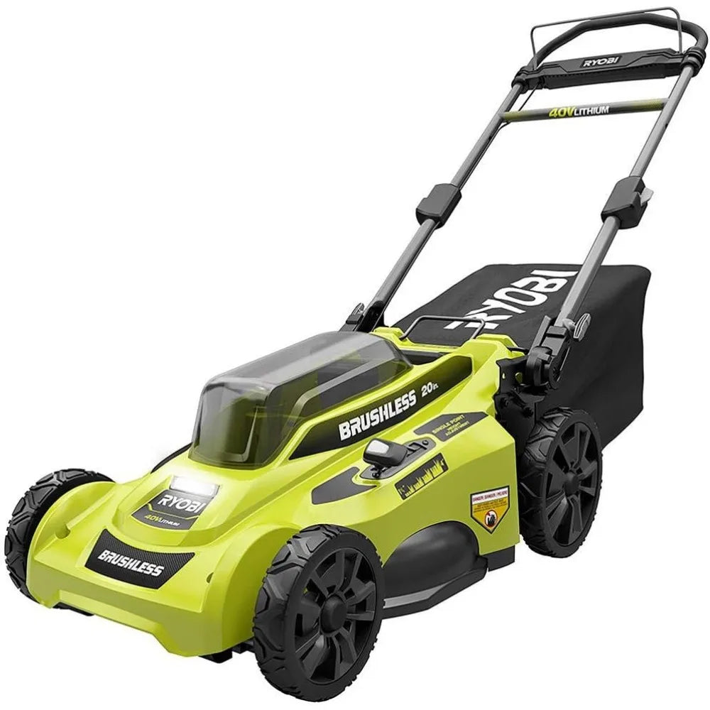 Ryobi Cordless Push Lawn Mower 20 in. 40-Volt with Whisper-Quiet Design