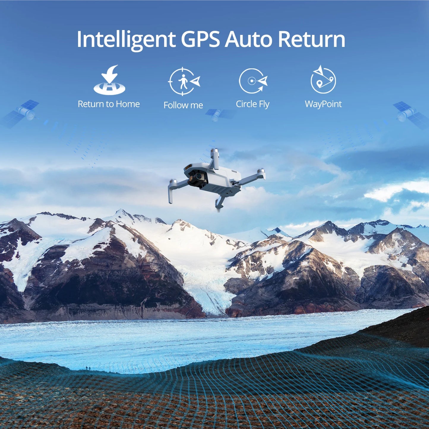 Used Potensic ATOM SE Single Axis Gimbal GPS Drone 4K Camera Lightweight Foldable FPV Transmission