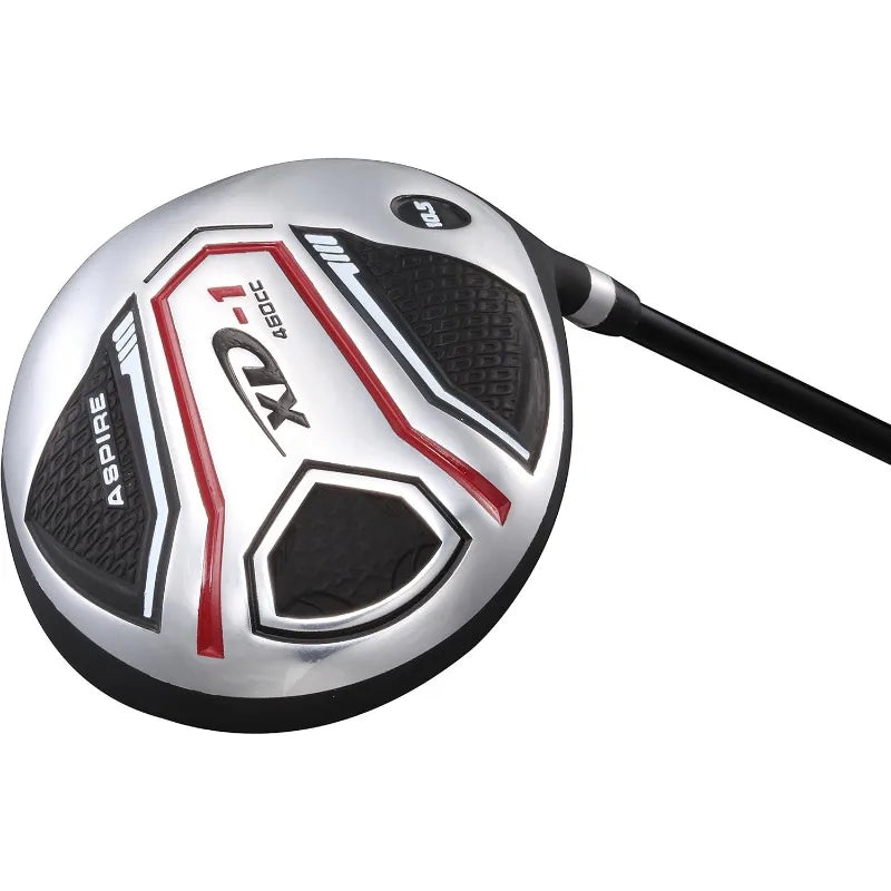 Aspire XD1 Teen Golf Club Set for Ages 13-16 (5'1"-5'6") - Left/Right-Handed Complete Youth Golf Club Set with Driver,