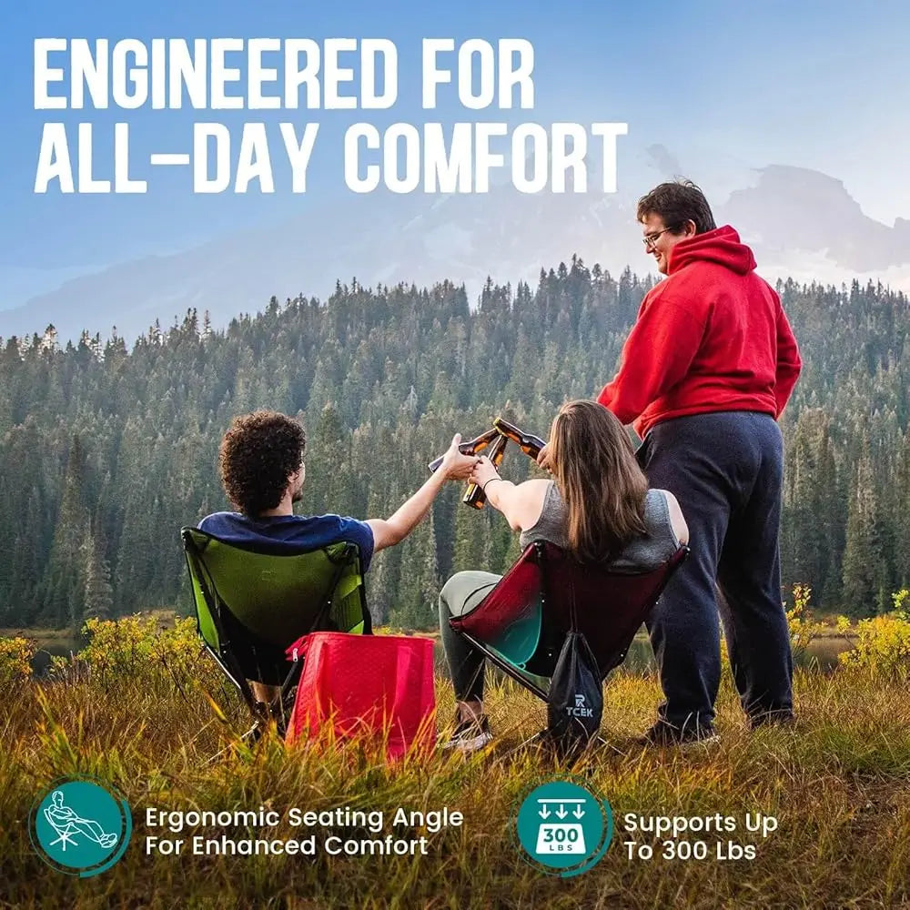 Swivel Portable Chair - Small Compact Collapsible Folding Chairs For Adults, Setup In 8 Seconds, Lightweight Outdoor Backpa