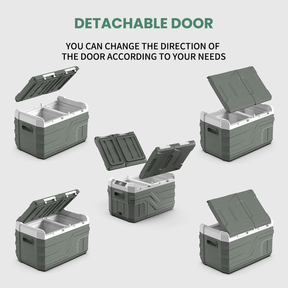 Alpicool NLS 20L 30L 40L Car Refrigerator Mini Fridge Freezer 12V Portable Compressor Cooler 12/24V DC 100-240V AC for Camping