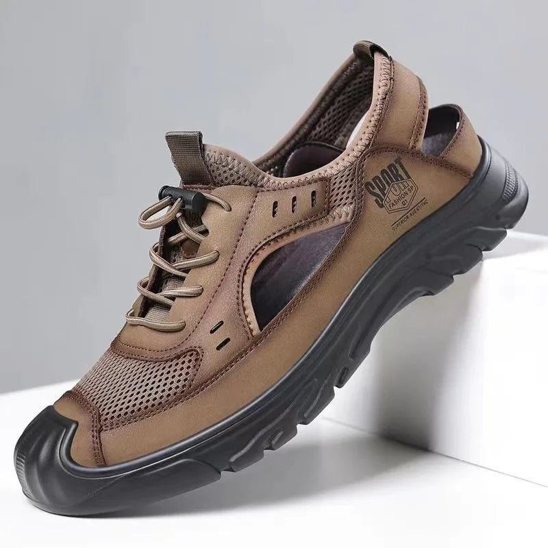 Men's Non-Leather Casual Shoes Comfortable Breathable Slip-On Walking Footwear Versatile Foot Cover for Daily Use