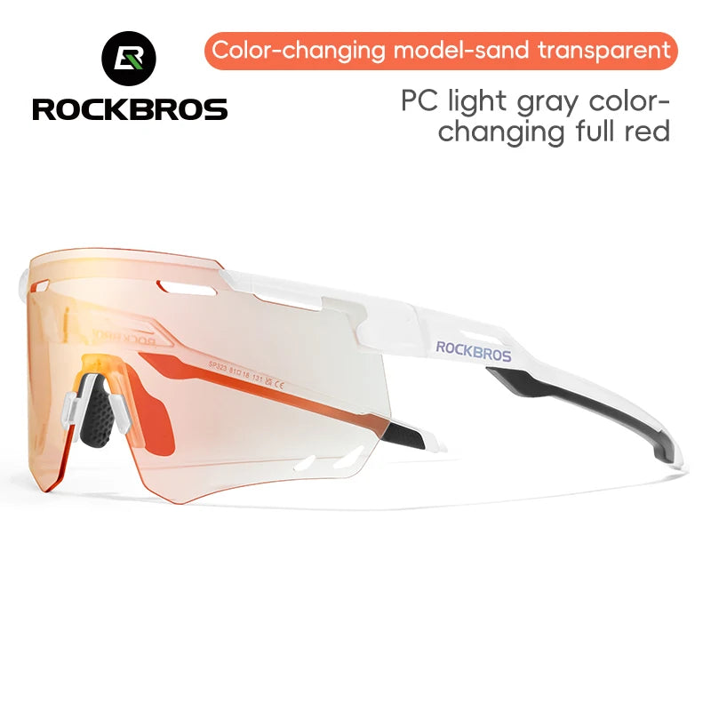 ROCKBROS Cycling Glasses MTB Road Bike Eyewear Driving Golf Goggles Protection Sports UV400 Sunglasses Polarized/Photochromic