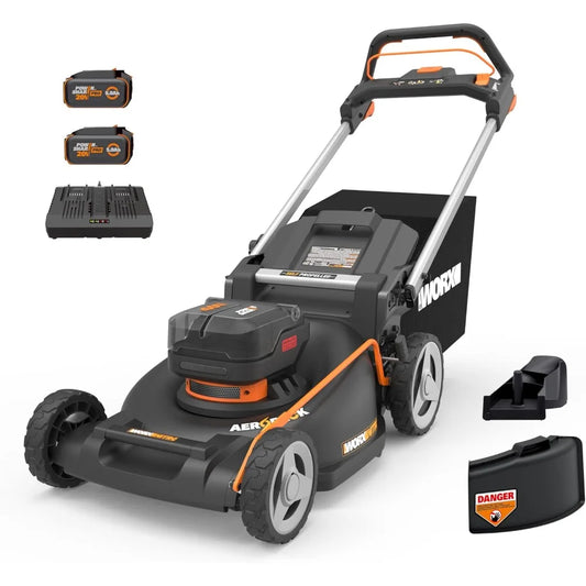 Nitro 40V 21" Cordless Lawn Mower with Aerodeck & Intellicut, Electric Mower with Variable Speed, Self-propelled Lawn Mower WG7
