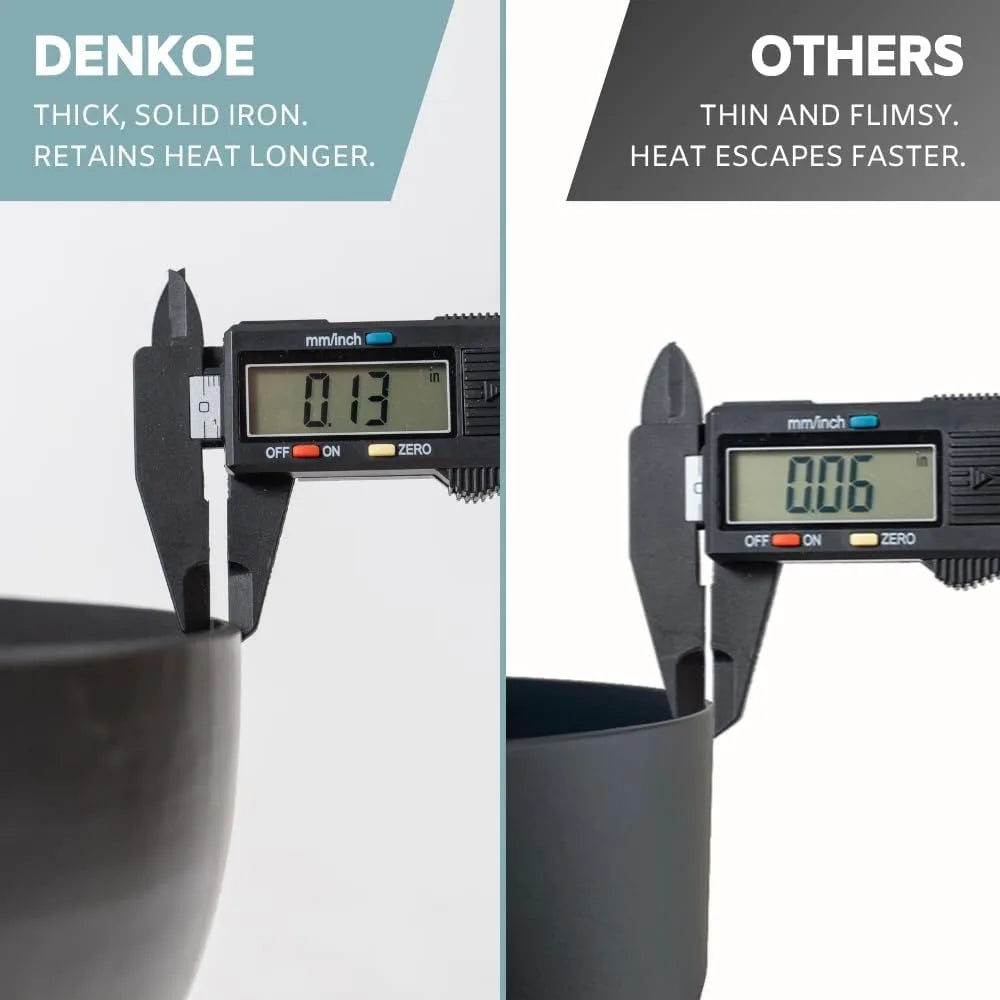 Iron Fire Pit Table with Lid, Extra Thick and Heavy Duty Fire Bowl, Deep Round Firepit for Outdoor Bonfire Gatherings, Wood Burn