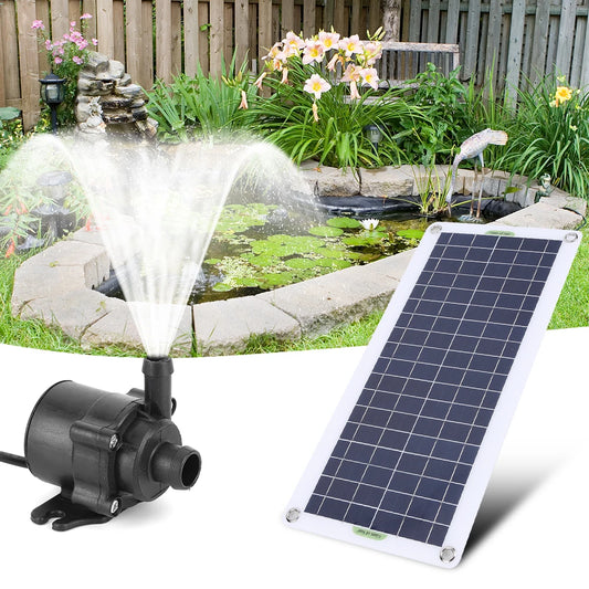 Aquarium Pump Garden Decoration 18V 30W Solar Power Panel Water Pump Watering System for Fish Tank and Pond