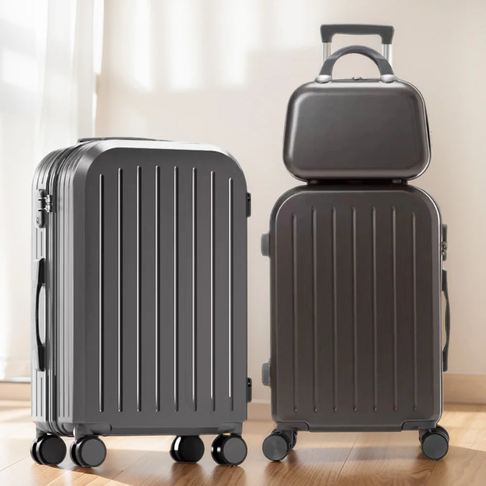 12 Inch 20 Inch 24 Inch Trolley Case Luggage Set with Spinner Wheels 3 Pieces Carrier TSA-Approved Lock Trolley Luggage Bag Case