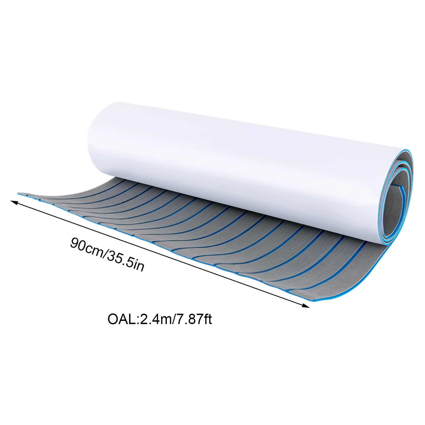 240*60cm/240*90cm EVA Foam Non-Slip Boat Deck Mat 6mm Thick Waterproof Marine Yacht Faux Teak Decking Sheet Flooring Carpet Pad