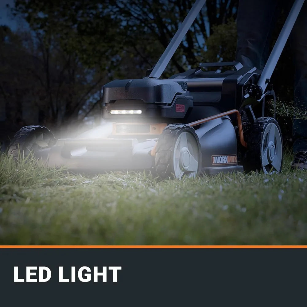 Nitro 40V 21" Cordless Lawn Mower with Aerodeck & Intellicut, Electric Mower with Variable Speed, Self-propelled Lawn Mower WG7