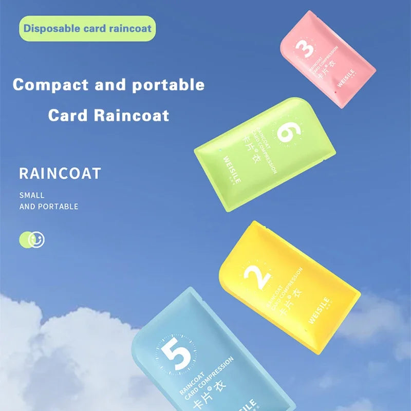 Portable Waterproof Raincoat for Women & Men, Thickened Outdoor Travel Rainwear, Disposable Camping Rain Cover