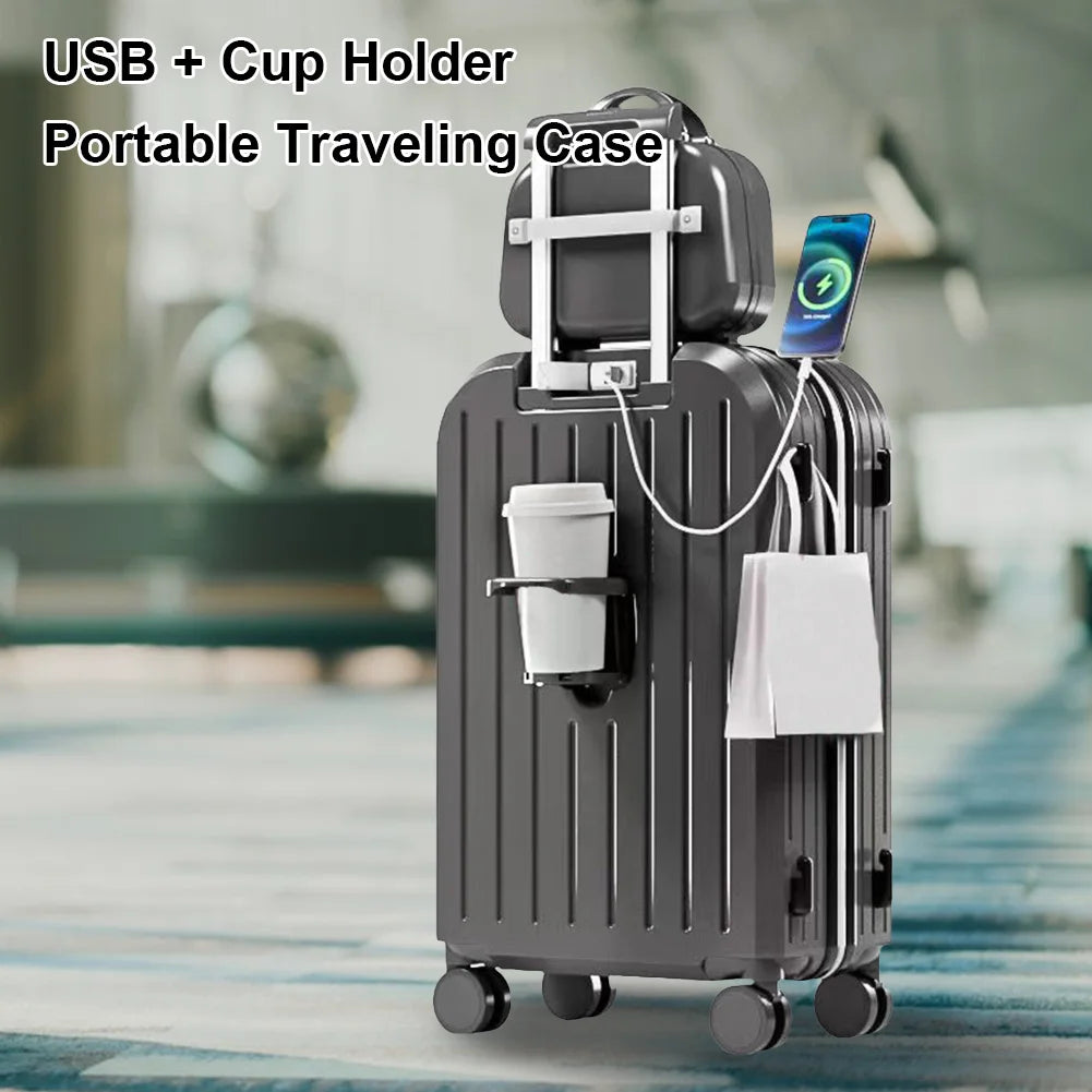 12 Inch 20 Inch 24 Inch Trolley Case Luggage Set with Spinner Wheels 3 Pieces Carrier TSA-Approved Lock Trolley Luggage Bag Case