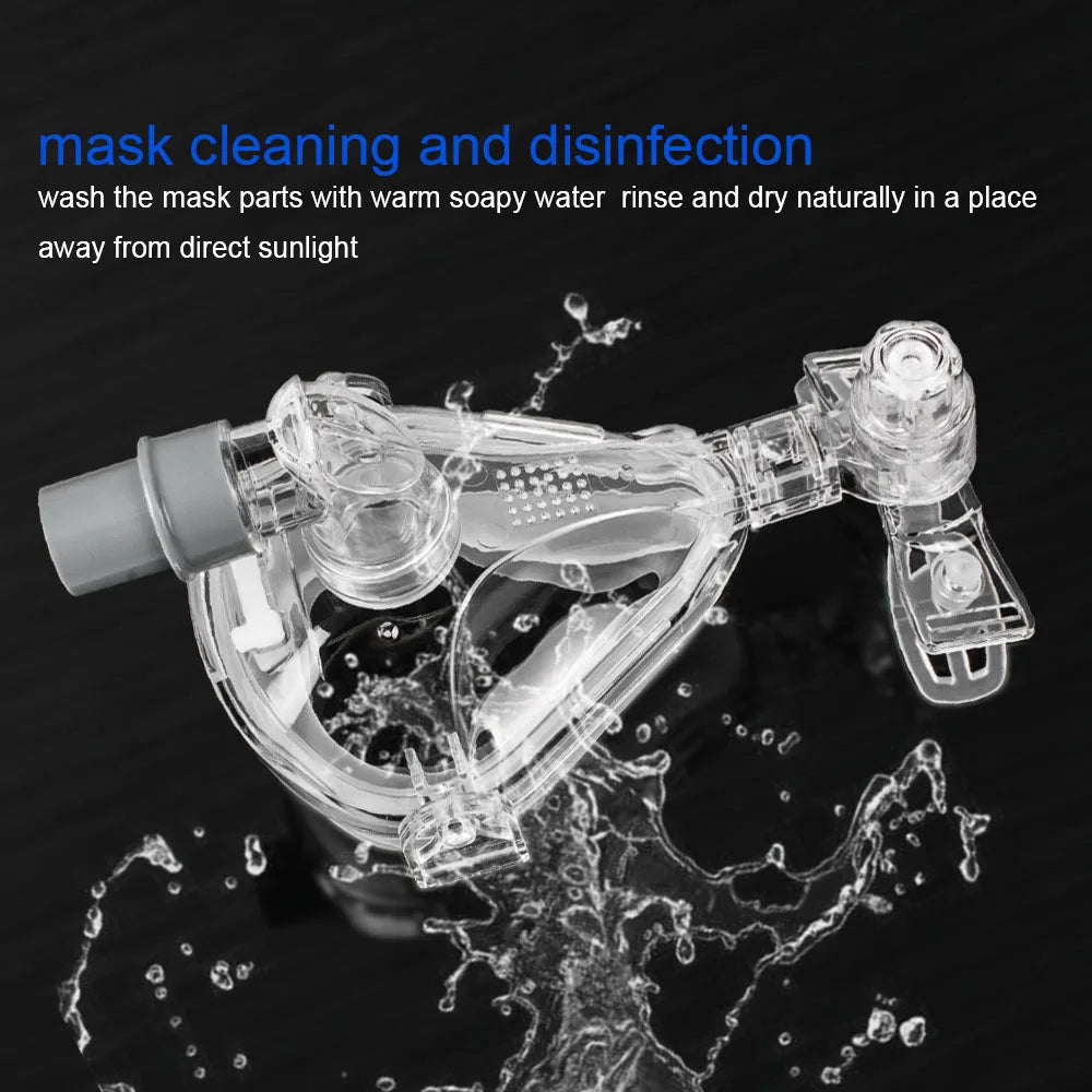 Full Face Mask CPAP Auto CPAP BiPAP Mask for Sleep Apnea Snoring People With Free Adjustable Headgear