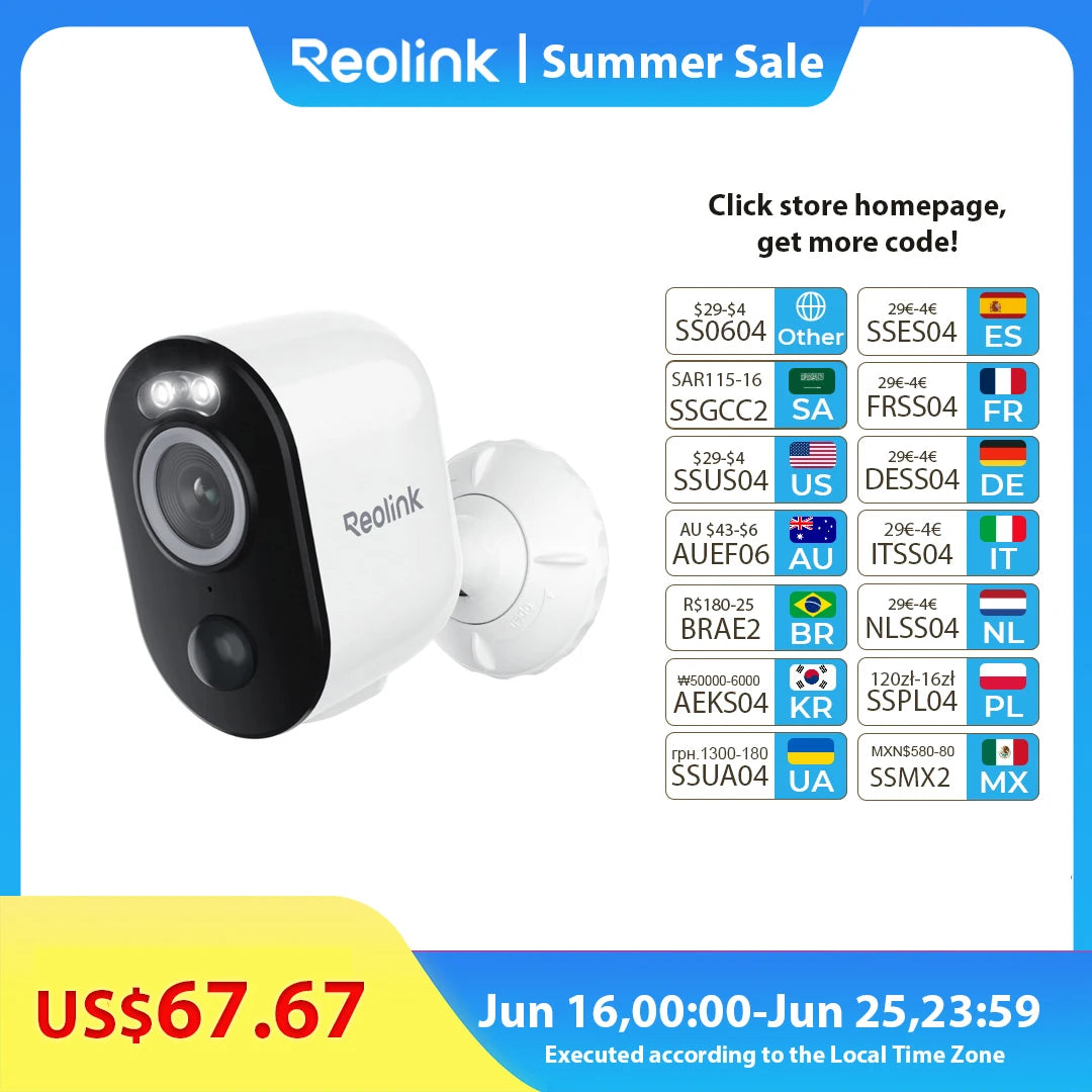 Reolink 5MP Solar Battery Powered Wireless Security Camera Color Night Vision 2.4/5Ghz WiFi Outdoor IP Camera Smart Detection