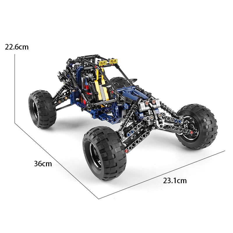 Mould King 18018 High-tech Lightning Buggy Desert Race Car Model APP RC Racing Car Building Blocks Bricks Kids Birthday Toys