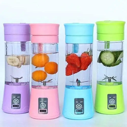 Portable Blender, Personal Mixer Fruit Rechargeable with USB, Mini Blender for Smoothie, Blue
