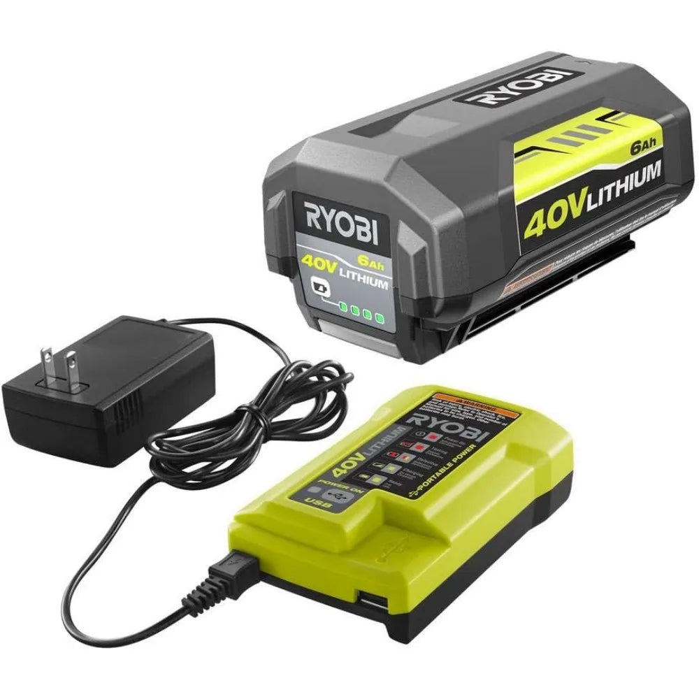 Ryobi Cordless Push Lawn Mower 20 in. 40-Volt with Whisper-Quiet Design