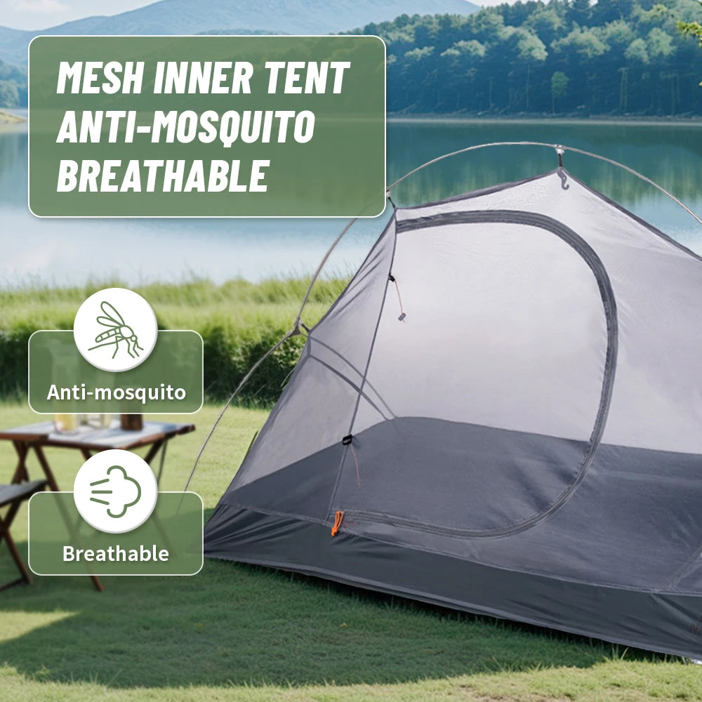 Naturehike Tent Ultralight 1 Person Cycling Tents Portable Backpacking Tent 20D Nylon Waterproof Tent Camping Tent Hiking Tent