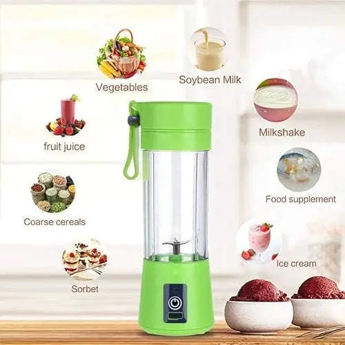 Portable Blender, Personal Mixer Fruit Rechargeable with USB, Mini Blender for Smoothie, Blue