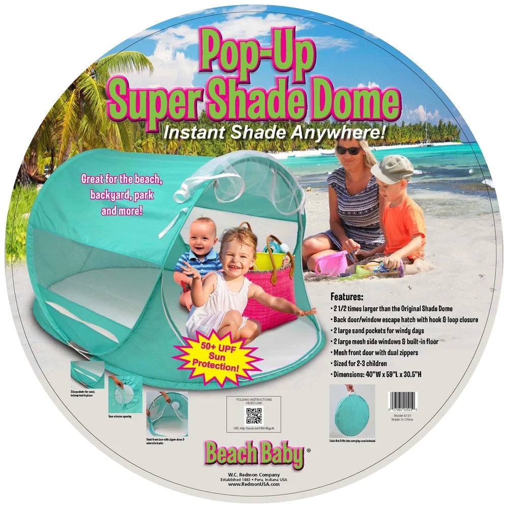Pop Up Shade Dome Tent Outdoor Sun Shelter Family Camping Easy Set Up Lightweight Portable with Mesh Panels Bug Protection