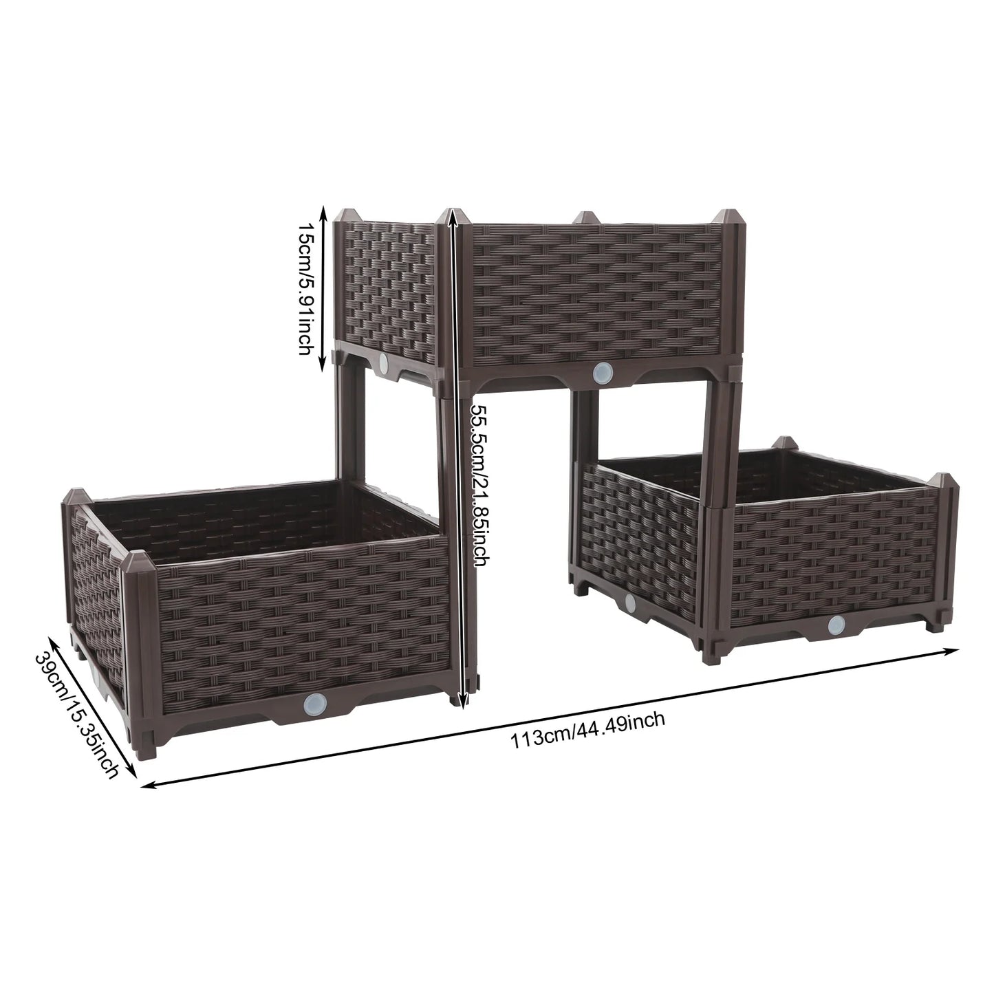 Planter Raised Bed Elevated Planter Garden Box Outdoor Standing Planter Beds Gardening Kit