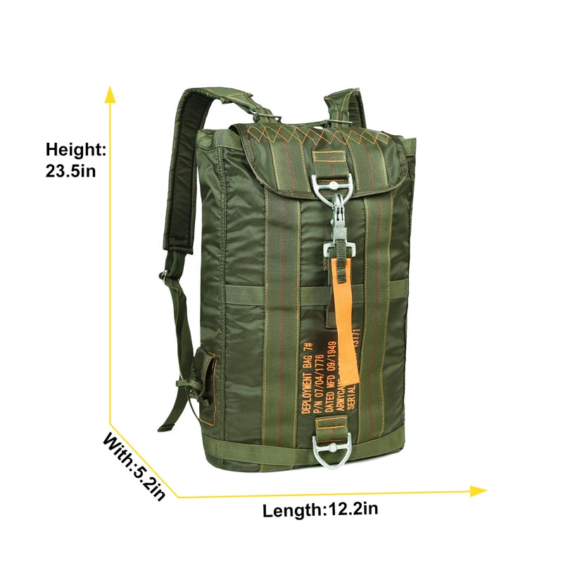 Durable All-purpose Backpack Lightweight Carryall Parachute Bag For Outdoor Hunting Trips Hiking School Carry Adventures
