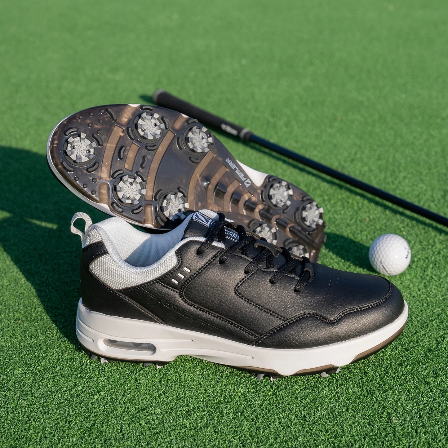Men's Golf Shoes Waterproof Casual Sports Shoes, Low Cut Design, Comfortable And Fashionable
