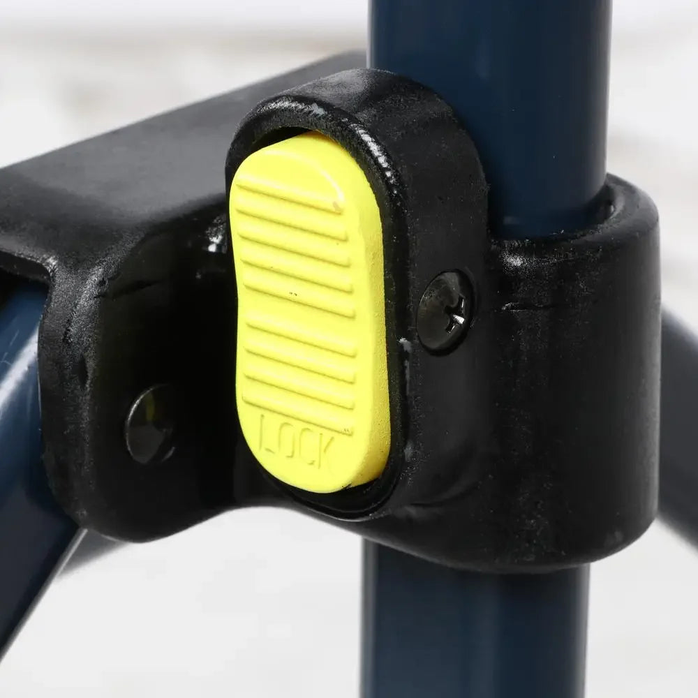 Steel Folding Hammock Chair Padded Seat Outdoor Relaxation Camping Portable Blue Water-Resistant 38" x 37" x 33" 300 lbs.